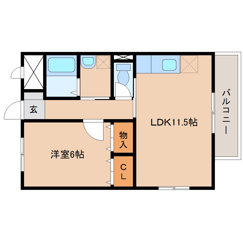 清水駅 バス11分  第三中学校前下車：停歩3分 2階の物件間取画像