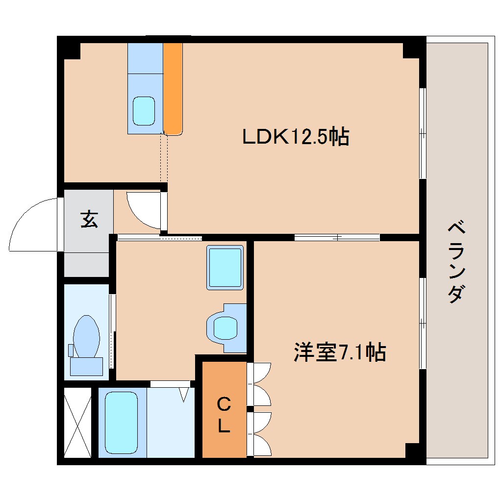 清水駅 バス10分  梅が岡下車：停歩4分 1階の物件間取画像