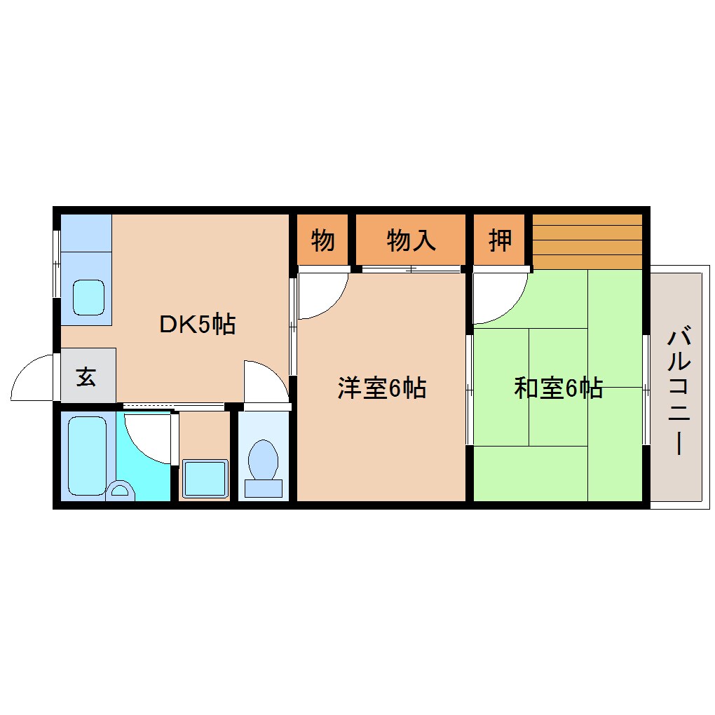 新清水駅 バス14分  駒越下車：停歩3分 3階の物件間取画像