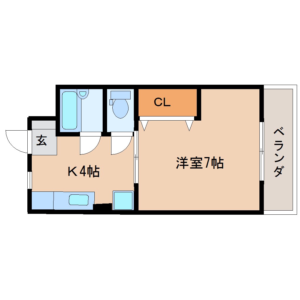 清水駅 バス8分  秋吉町下車：停歩7分 2階の物件間取画像