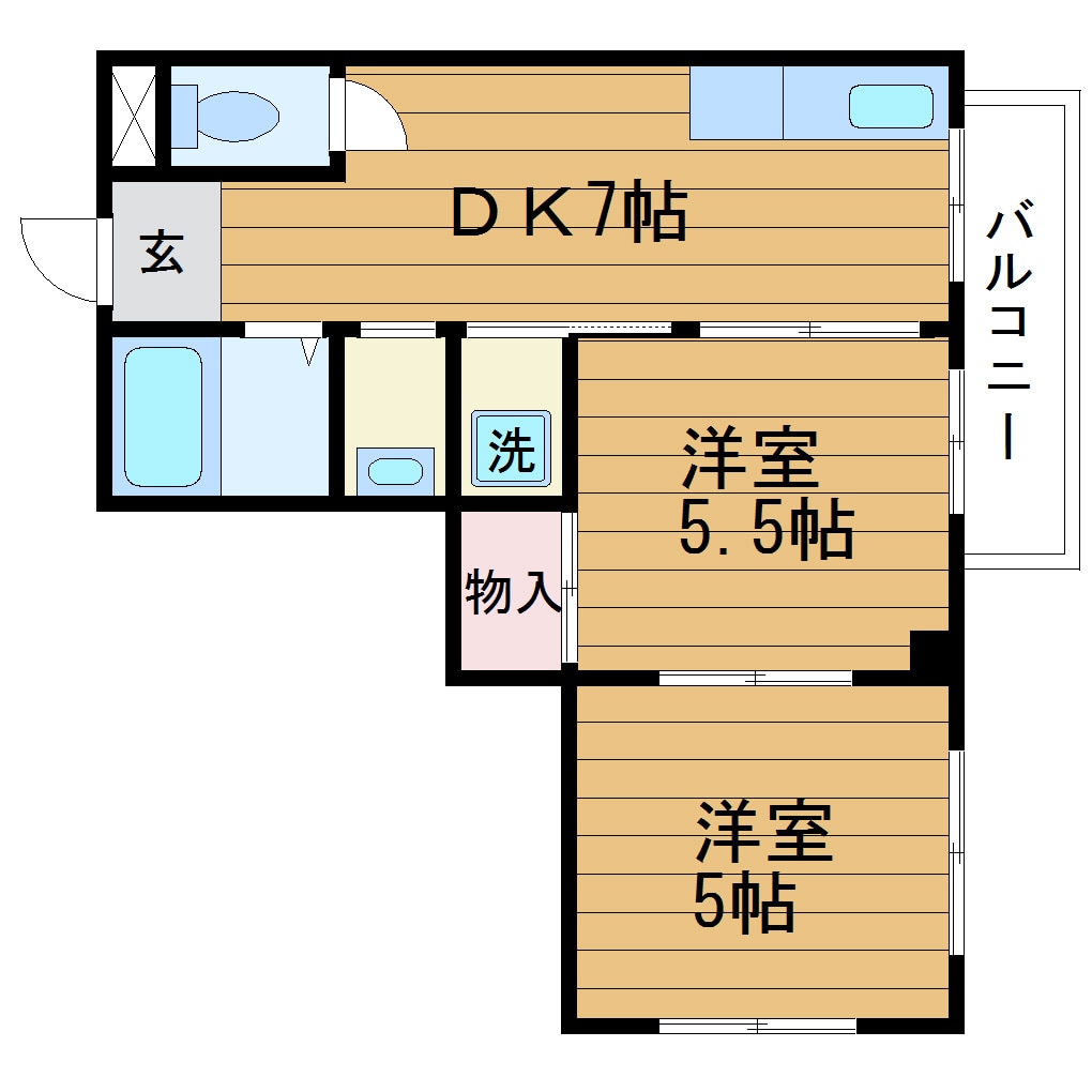 Five leaf穂波の物件間取画像