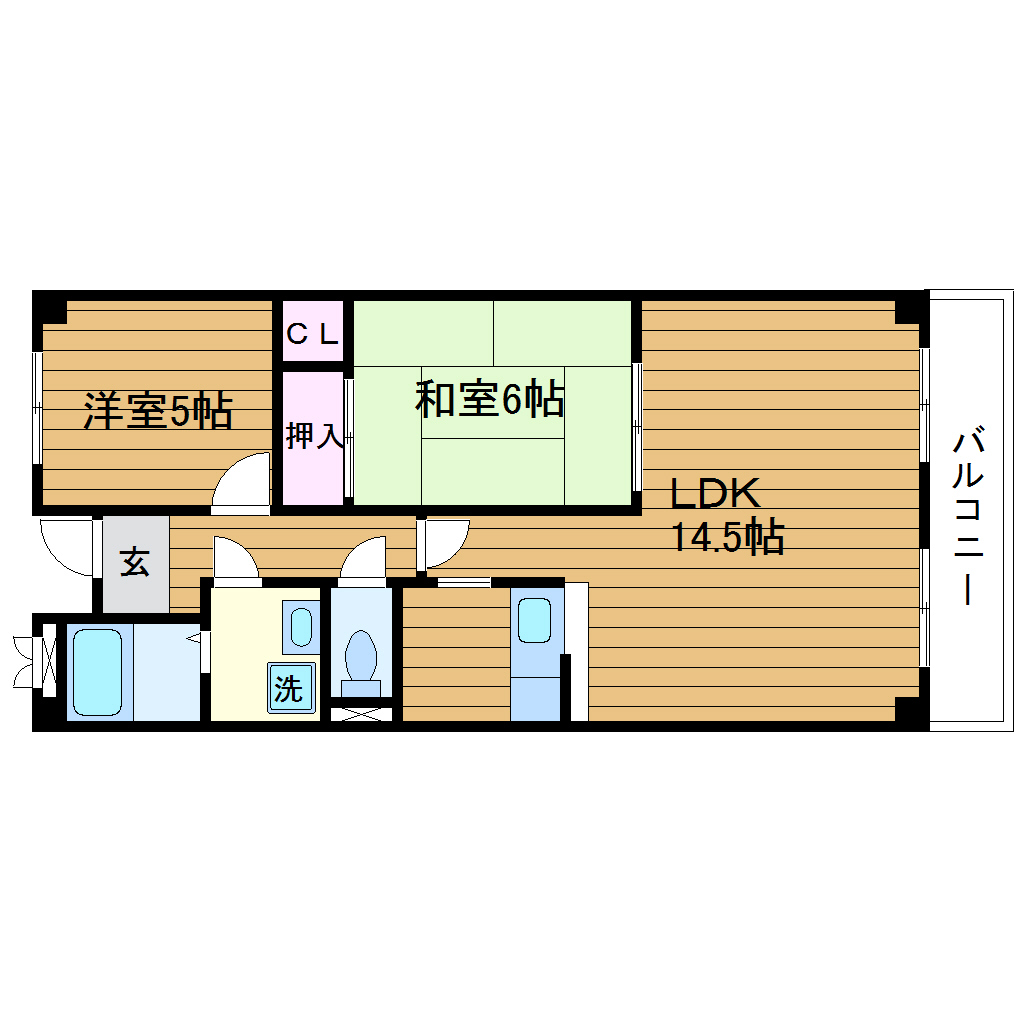 サンリッツ東千里の物件間取画像