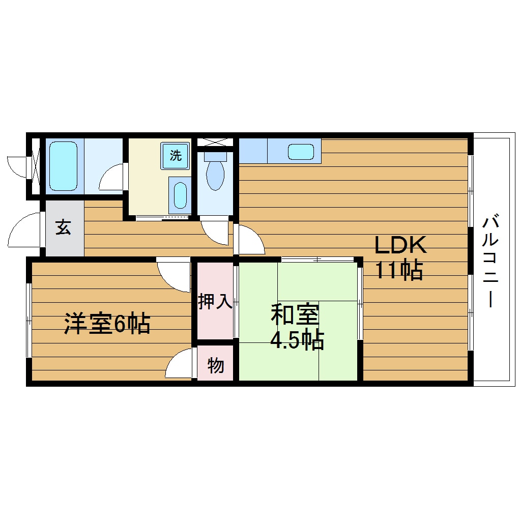 パールマンションの物件間取画像