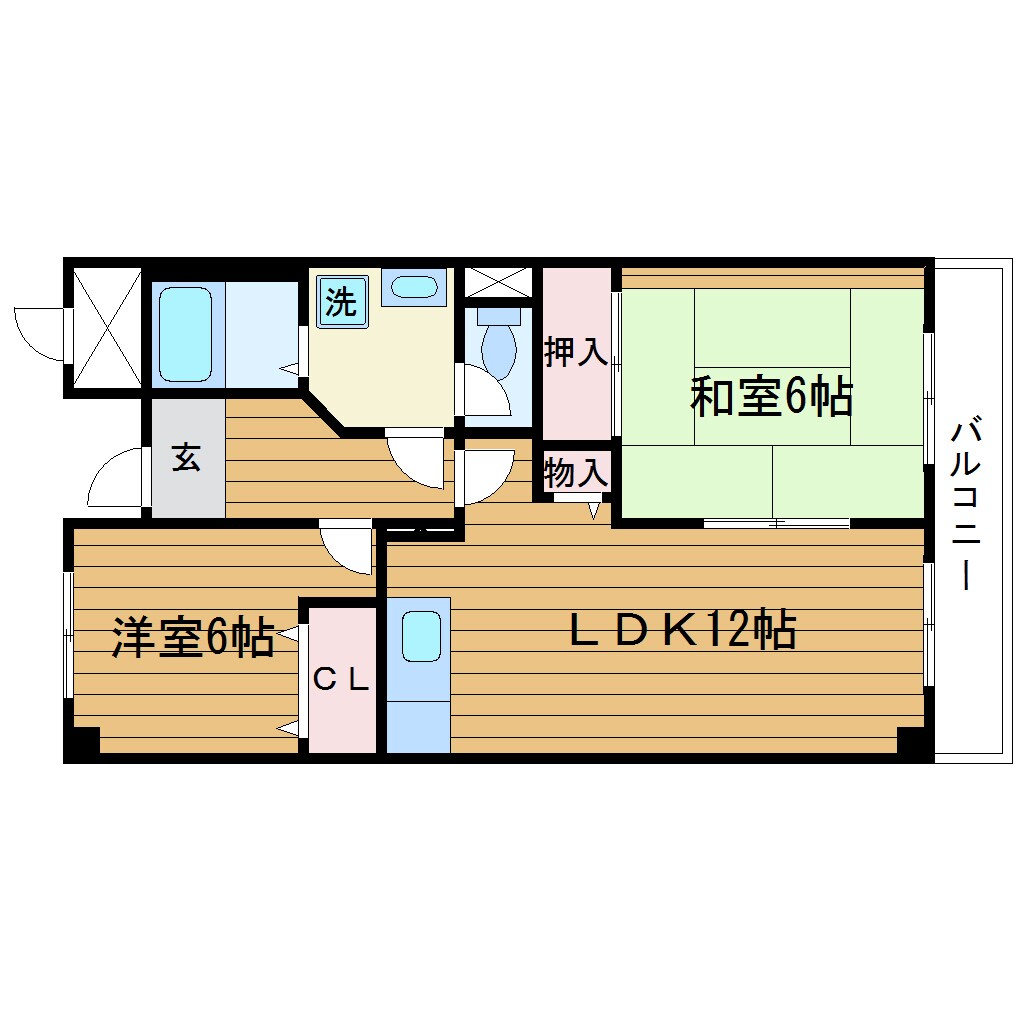 セレコート上山手の物件間取画像