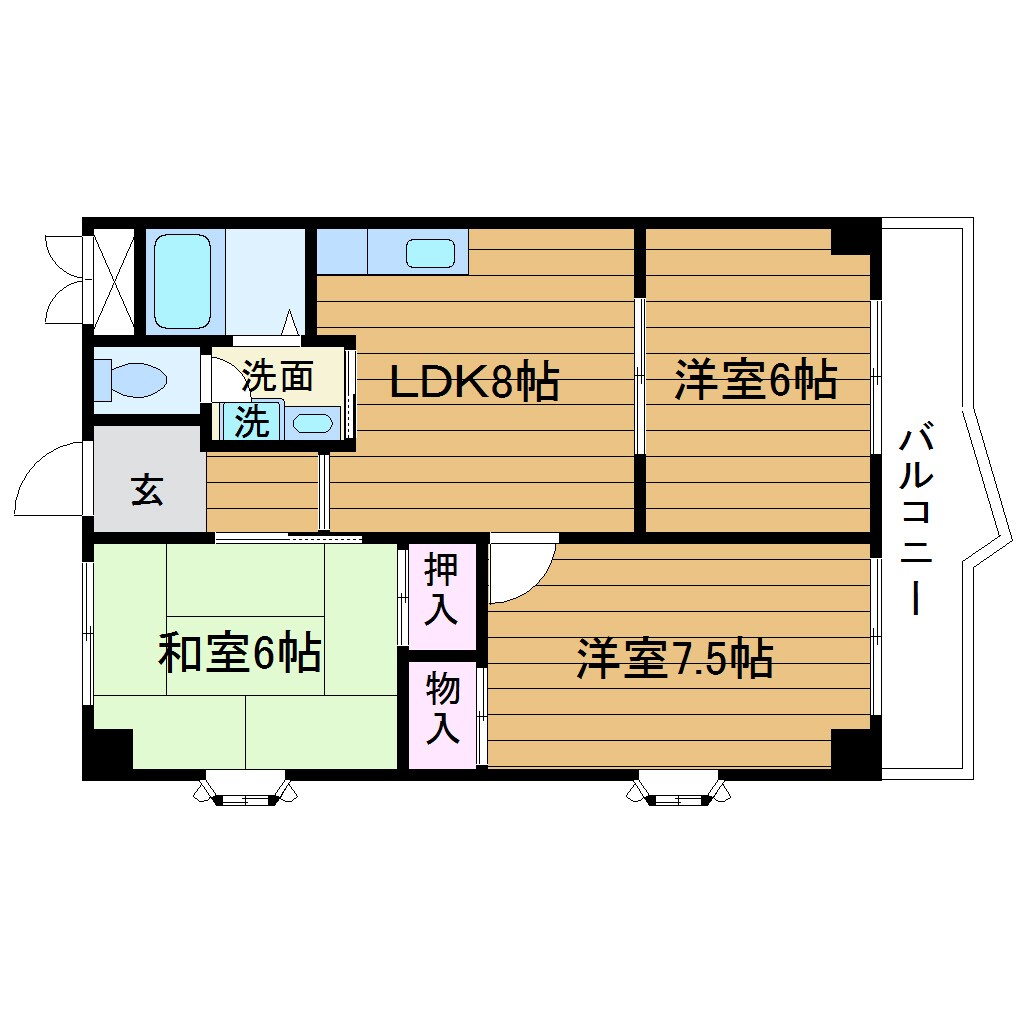 セントラル山田南の物件間取画像