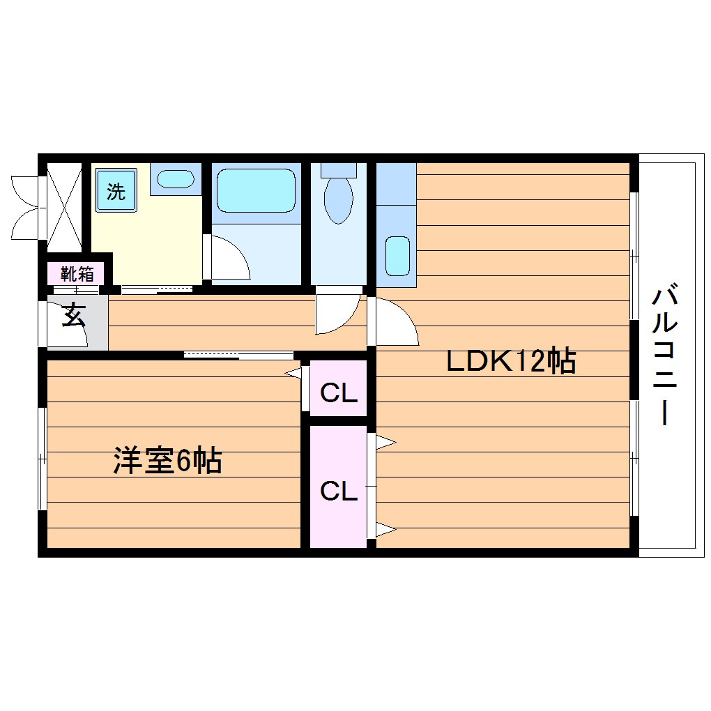 パレス愛信の物件間取画像