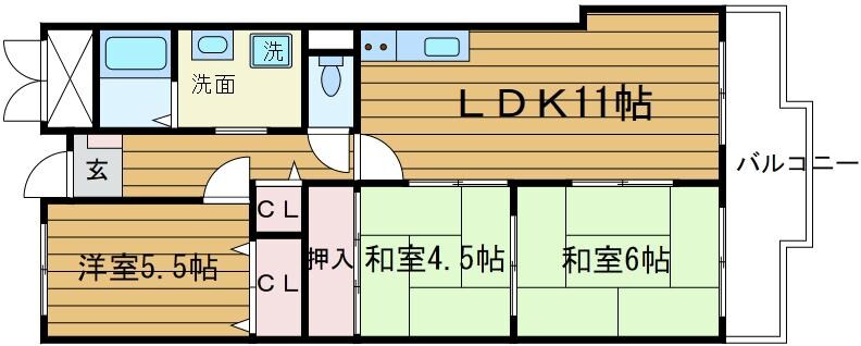 千里スカイラークの物件間取画像