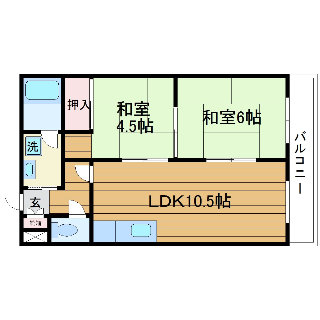 新南千里マンションの物件間取画像