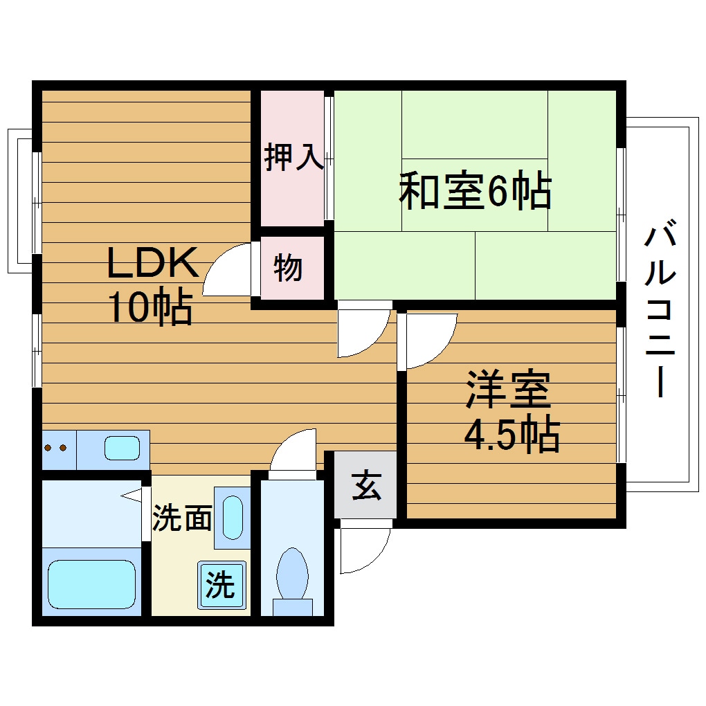 サンシティ三島の物件間取画像