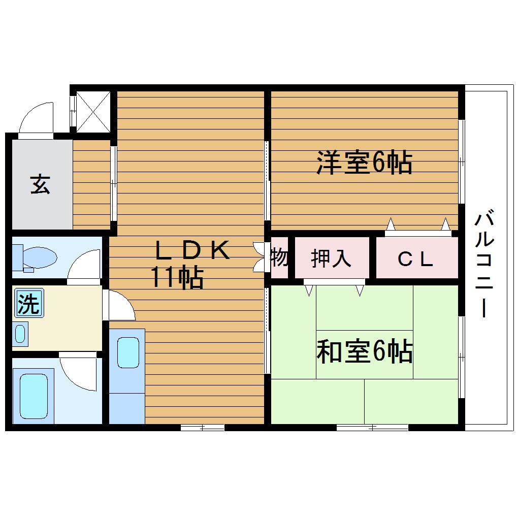 ハイツＰリバーの物件間取画像