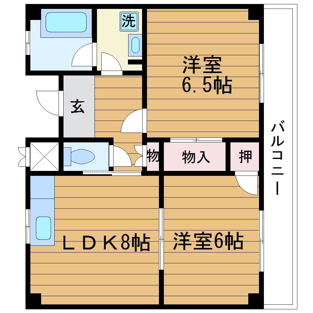 千里パークサイドテラスの物件間取画像