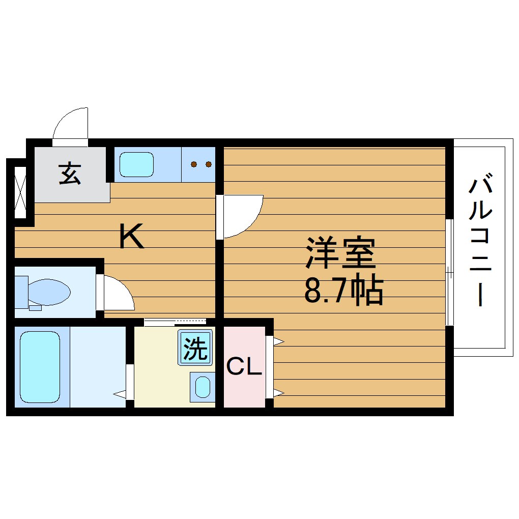 E komo mai （旧フジパレス吹田泉町ノース）の物件間取画像