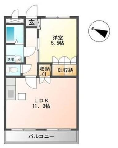 八丁牟田駅 徒歩74分 1階の物件間取画像