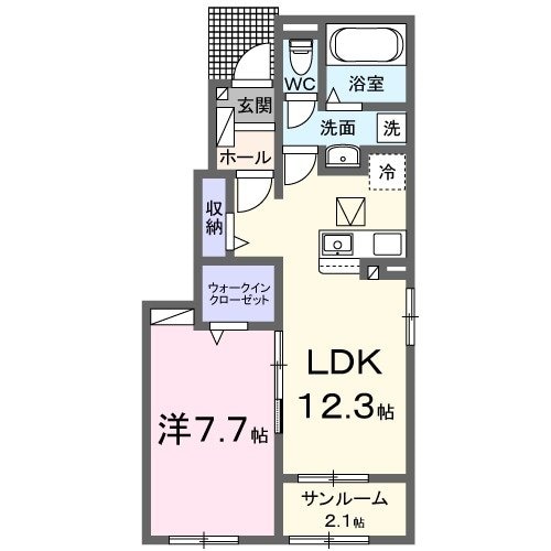 アルカンシエルⅡの物件間取画像