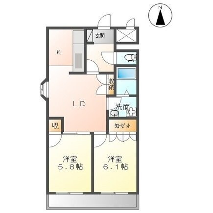 ベルメゾンの物件間取画像