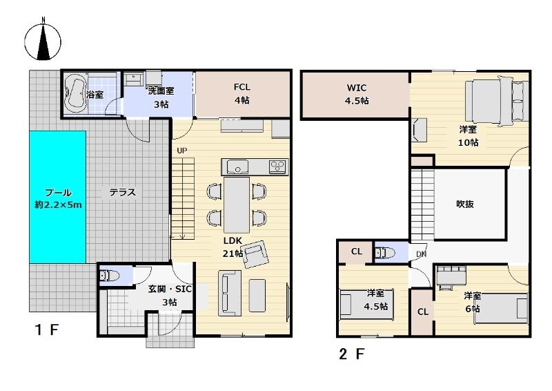 蒲池駅 徒歩28分 1階の物件間取画像