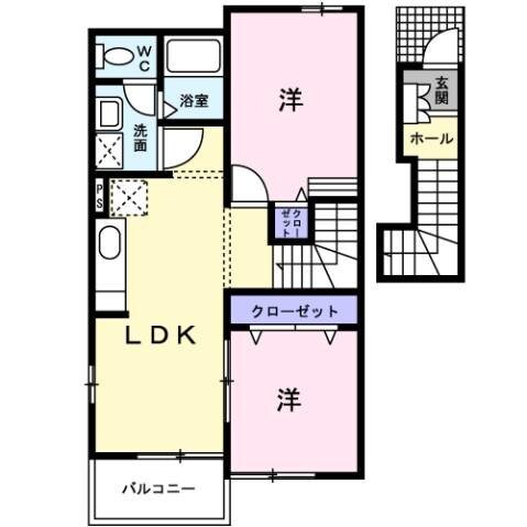 ポラリス弐番館の物件間取画像
