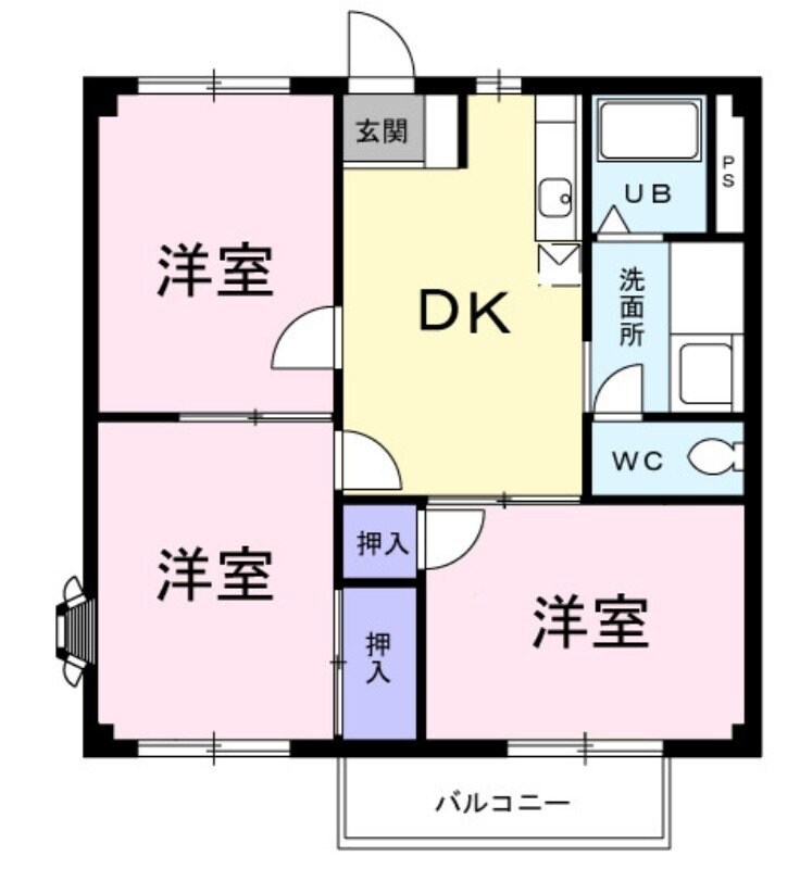 ドリームシティBの物件間取画像