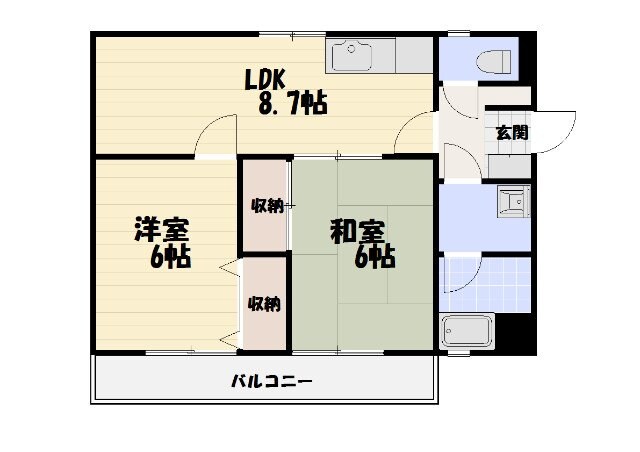 鎌田ビルの物件間取画像