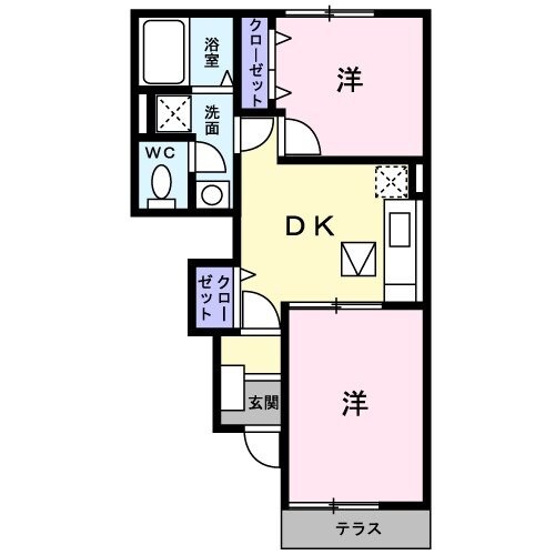 コンフォール・ワカナミ弐番館の物件間取画像