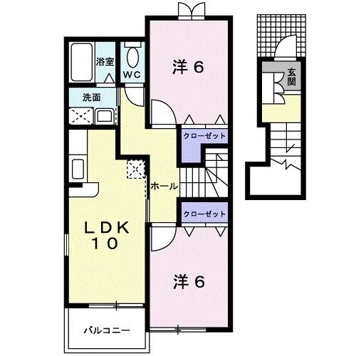 アルハンブラ一番館の物件間取画像