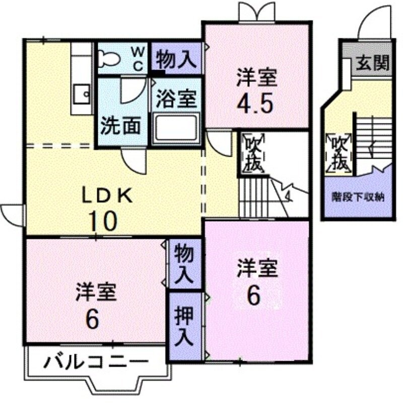 クレストールＤの物件間取画像