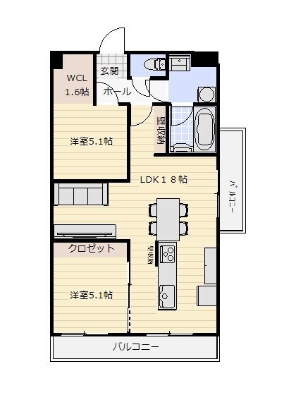 西牟田駅 徒歩48分 1階の物件間取画像