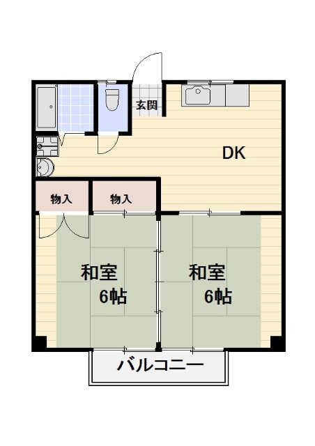 グリーンハイツ高田の物件間取画像