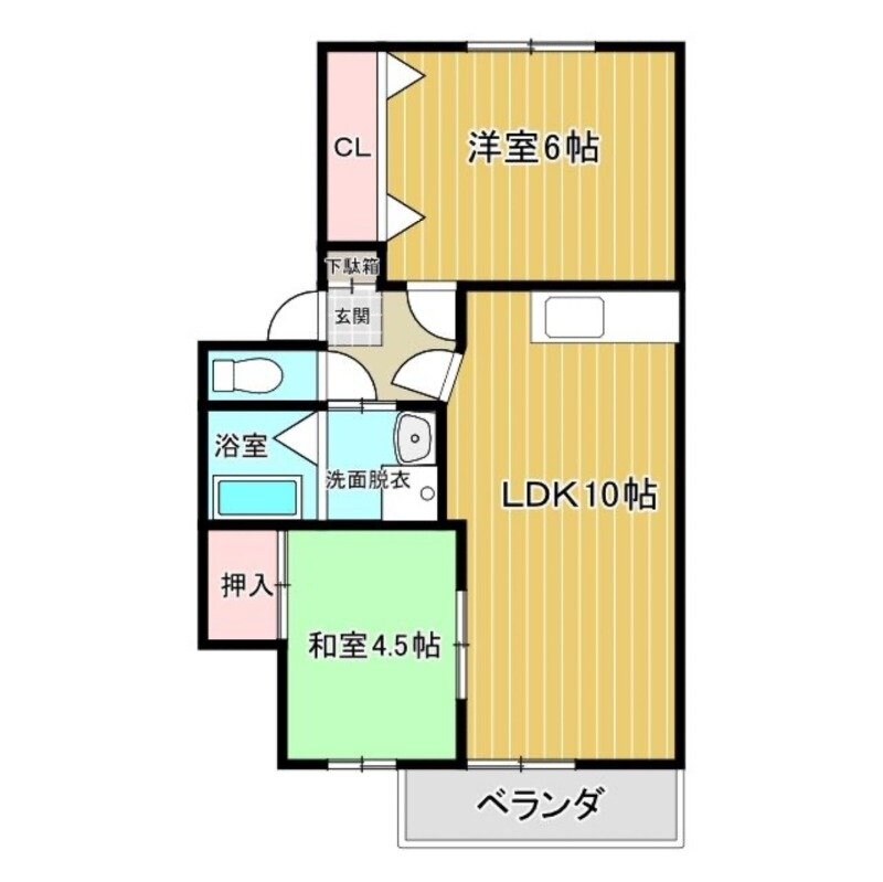 メゾンドシェルの物件間取画像
