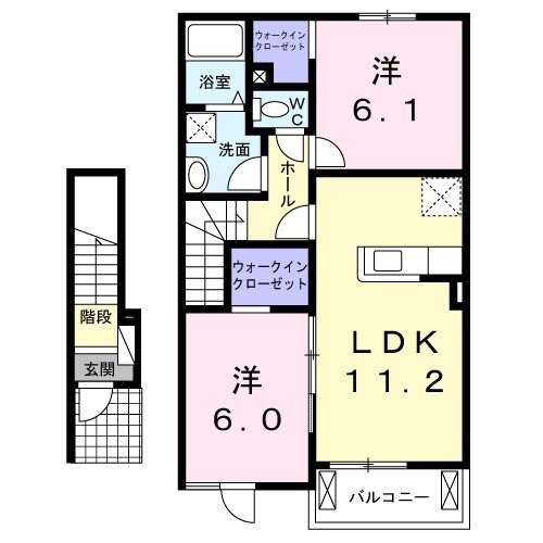 ヴィラ・クレインⅠの物件間取画像