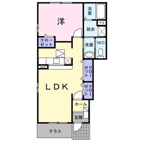 すいふようＢの物件間取画像