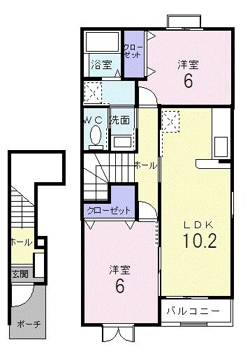 サンモールAの物件間取画像