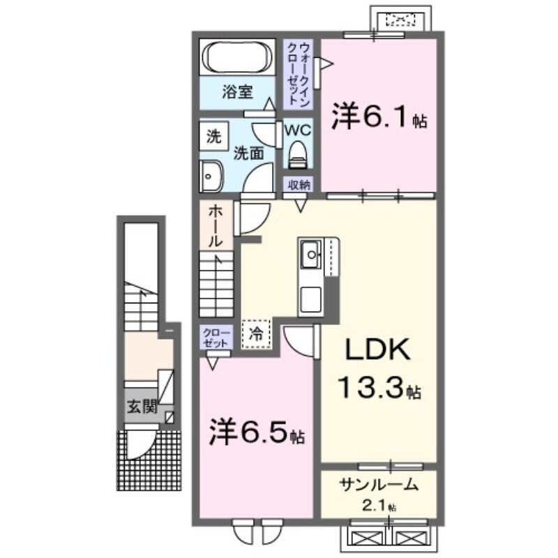 グレイス・アンジュの物件間取画像