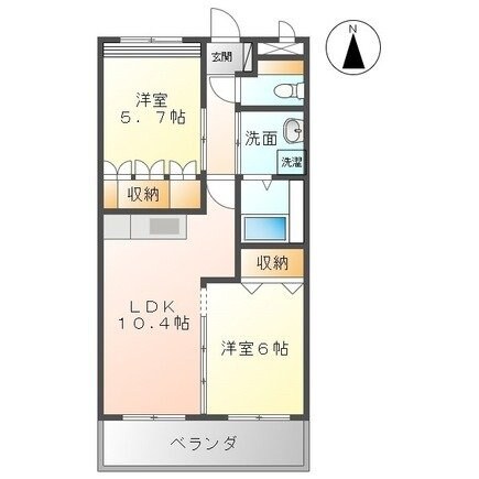 グランティス大晴Ⅰの物件間取画像