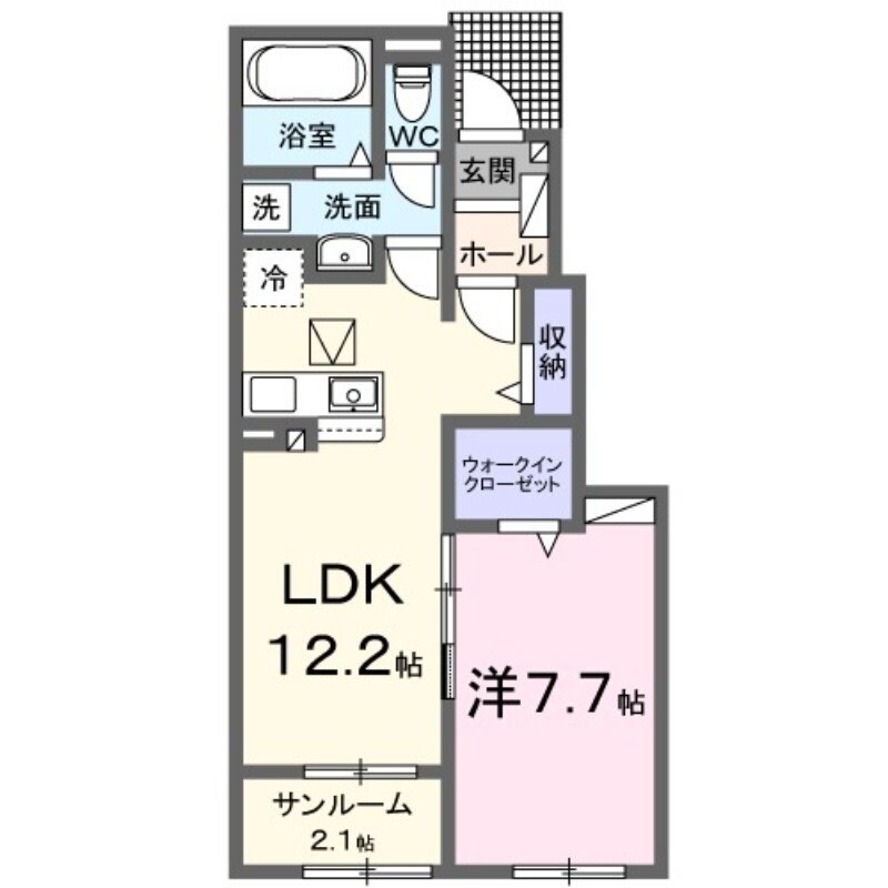 西牟田駅 徒歩57分 1階の物件間取画像