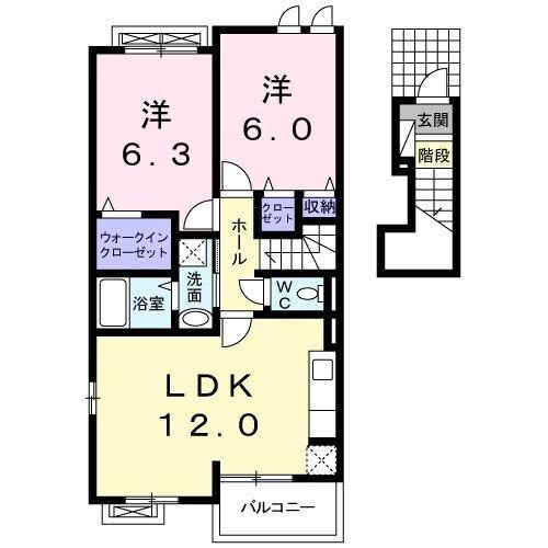 ライジング・サンⅠの物件間取画像