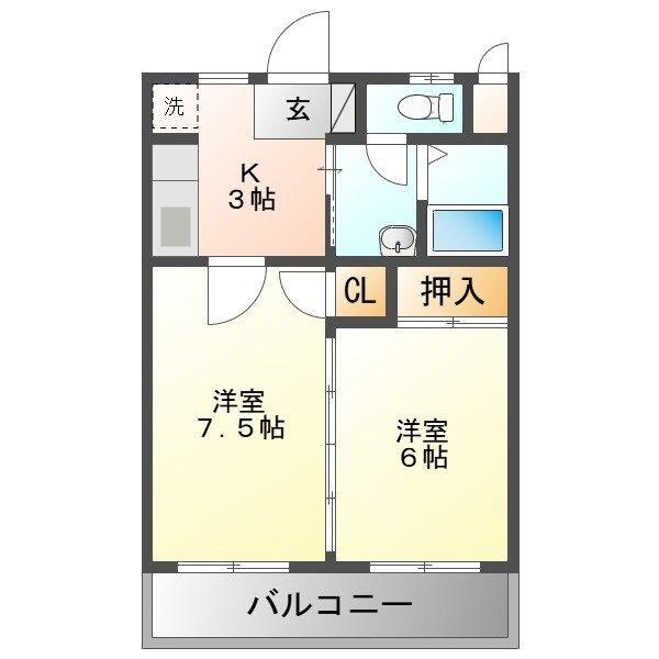 ロワールマンションⅠの物件間取画像