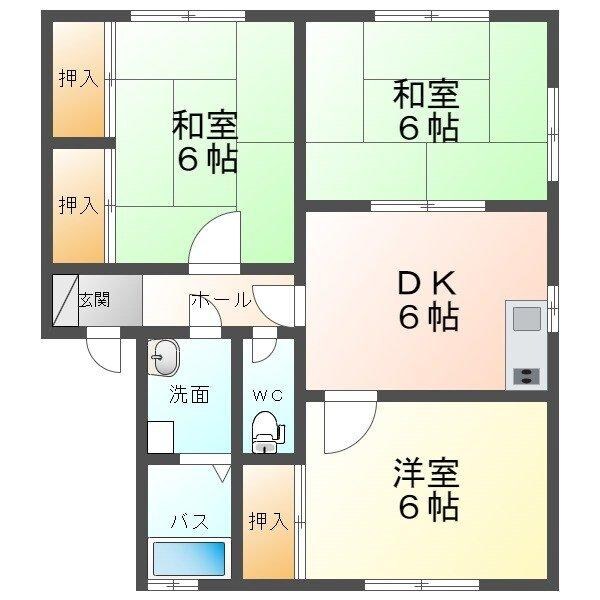 ハイツ千財の物件間取画像