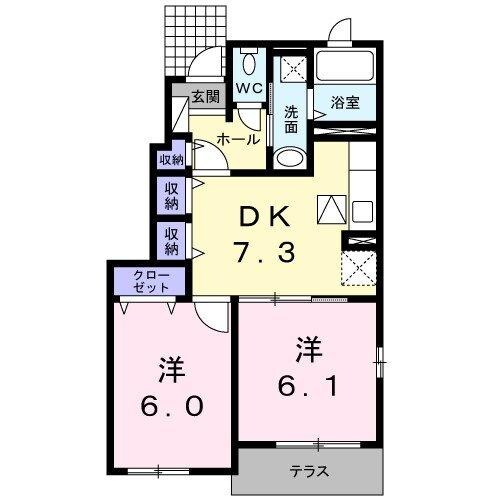 アルバカーサBの物件間取画像