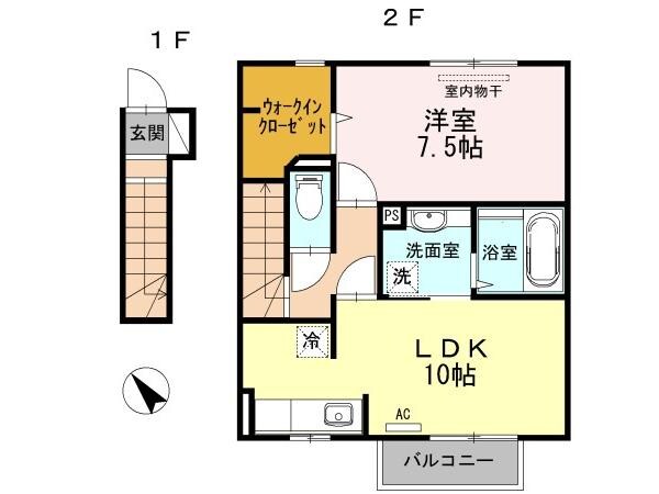 中津駅 車移動3分  2km 2階の物件内観写真