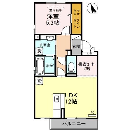 トランキール沖代の物件間取画像