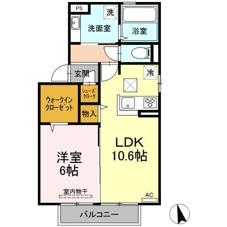 レチエⅤ　B棟の物件間取画像