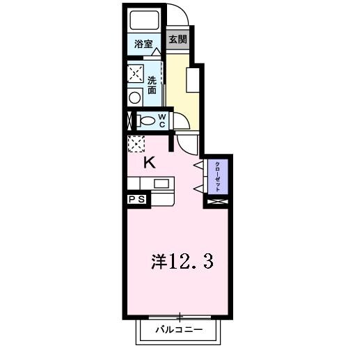 中津駅 バス2分  新宮永下車：停歩4分 1階の物件間取画像