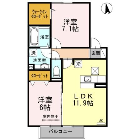 Nスタイル中津の物件間取画像