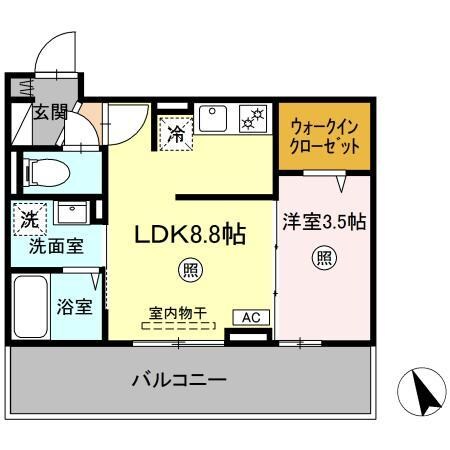 吉富駅 徒歩5分 2階の物件間取画像