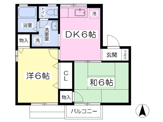 セジュール壱番館の物件間取画像