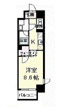 ホタカリュミエール・イワタの物件間取画像