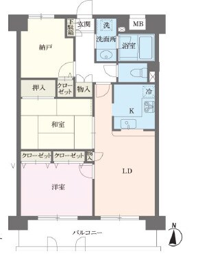 本駒込Kマンションの物件間取画像