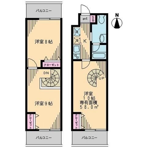 森下ツインキャッスル　Ｓ棟の物件間取画像