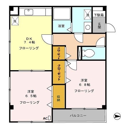 ドゥエル扇橋の物件間取画像